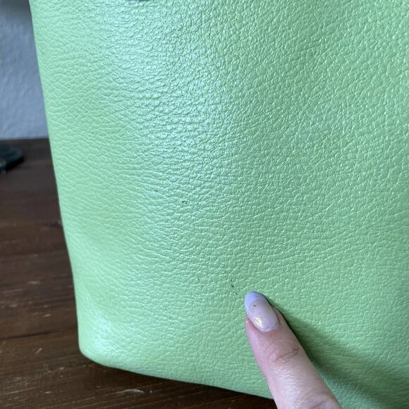 Maurizio Taiuti Green Leather Mini Bucket Bag Italy NWT - Picture 7 of 16